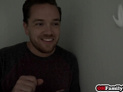 18, フェラチオ, チン, グループ, ラティーナ, ティーン, 三人, オッパイの