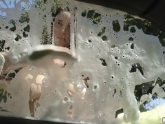 Leie, Grosser arsch, Auto, Milf, Natürlichen titten, Pov, Muschi, Tätowierung