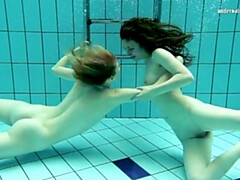 お尻, 美女, 元カノ, フェティッシュ, レズビアン, プール, ティーン, 水中