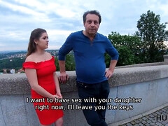 Cocu, Tchèque, En levrette, Hd, Léchez, Argent, Chatte, Adolescente