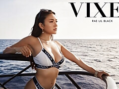 アジア人, デカチン, 黒人, フェラチオ, 茶髪の, ハードコア, アウトドア, ガリガリ