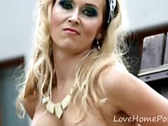 Leie, Blondine, Hd, Absätze, Selbstgemacht