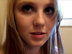 素人, ブロンド, フェラチオ, バック, 顔射, 家族, 自然山雀, ティーン