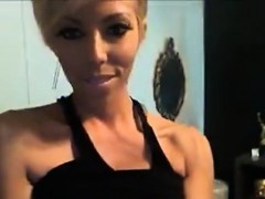 Blondine, Fingern, Masturbation, Netzkamera