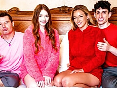 18 jahre, Grosser arsch, Grosser schwanz, Blasen, Flotter vierer, Natürlichen titten, Jungendliche (18+), Titten