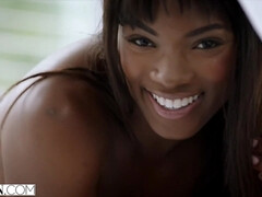 Negro, Polla, Ébano, Corridas faciales, Sexo duro, Lencería, Afeitado, Tetas