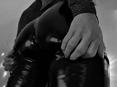 Fesselspiele, Fetisch, Latex, Solo, Vintage