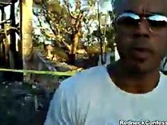 黒人, フェラチオ, 黒人, 異人種間