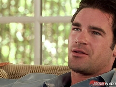 Sucer une bite, Brunette brune, Européenne, Faciale, Seins naturels, De plein air, Petite femme, Chatte