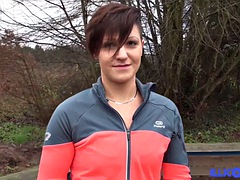 Anaal, Pijpbeurt, Bruinharig, Sperma shot, Flexibiel, Frans, Hardcore, Buiten