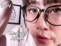 Eye Exam From Asian Doctor Tricks You -asmr Handjob- Kimmy Kalani