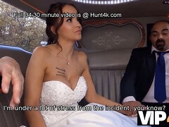 Braut, Auto, Cfnm, Kleid, Ehemann, Tätowierung, Hochzeit, Ehefrau