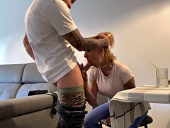 Grosser schwanz, Grosse titten, Blasen, Europäisch, Fingern, Hardcore, Milf, Spanisch