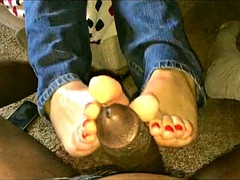 Amateur, Grosse bite, Noire, Noir ébène, Fétiche des pieds
