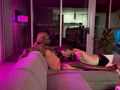 Amateur, Negro, Mamada, Ébano, Interracial, Transexual