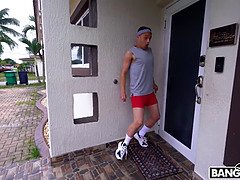 デカ尻, フェラチオ, バック, 自然山雀, オマンコ, 馬乗り, 剃毛, オッパイの