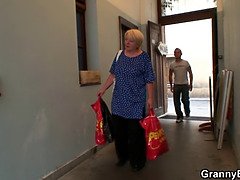 美人, デカパイ, ブロンド, フェラチオ, エロ熟女, オナニー, 熟年, 母