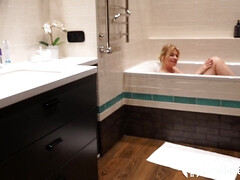 Rubia, Mamada, Garganta profunda, Casero, Maduro, Desnudo, Chupando, Esposa