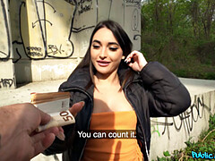 Italian Brunette Loses Her Phone