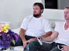 美女, 茶髪の, イく瞬間, グループ, ハードコア, ティーン