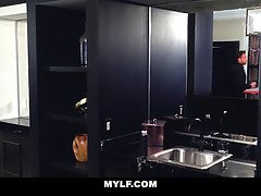 お尻, フェラチオ, 茶髪の, チン, 手コキする, シゴき, 母, フェラする