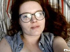 Leie, Pummelig, Fingern, Brille, Selbstgemacht, Rotschopf, Schlampe, Solo