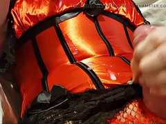 素人, デカチン, イギリス人, 女装男装, イく瞬間, オナニー, 熟年, 穴開きパンティ