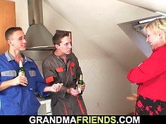 Blond, Rondborstig, Tsjechisch, Omie, Rijpe lesbienne, Realiteit, Tiener, Trio