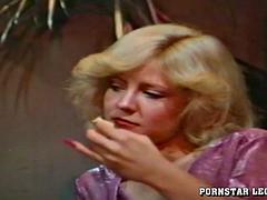 美女, ブロンド, フェラチオ, イく瞬間, ダブル開発, なめる, 淫乱熟女, ヴィンテージ