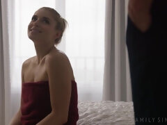 Rubia, Papá, Hija, Sexo duro, Lamidas, Castigada, Coño, Tetas