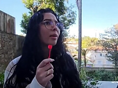 素人, 茶髪の, カップル, キス, ラティーナ, レズビアン, ティーン, ユニフォーム