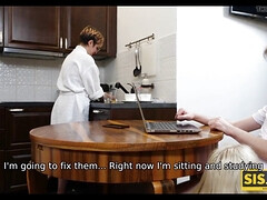 18 jaar, Mooi, Pijpbeurt, Broeder, Aangekleed, Hd, Zusters, Tiener