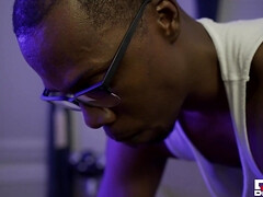 Lieveling, Grote mammen, Bruinharig, Zwart, Vingeren, Naakt, Kut duiken, Tieten likken