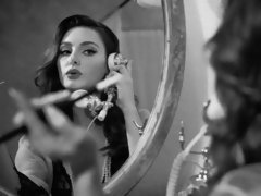 Arsch, Blondine, Küssen, Lesbisch, Lingerie, Muschi, Strümpfe, Entkleiden