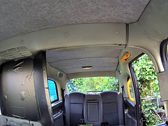 Massive tits milf analfucked in taxi