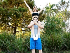 Good-looking hottie Bailey Base is enjoying dick-riding so much