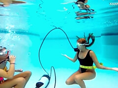 美女, チェコ, フェティッシュ, プール, ロシア人, シャワー, ティーン, 水中