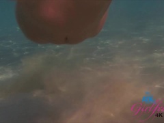 Strand, Flashen, Nahrung, Freundin, Nackt, Im freien, Pov, Rasiert