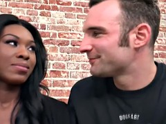 Grote mammen, Zwart, Rondborstig, Zwart, Hardcore, Interraciaal