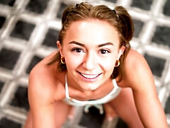 デカ尻, デカチン, フェラチオ, バック, 自然山雀, ショートヘア, ティーン, オッパイの