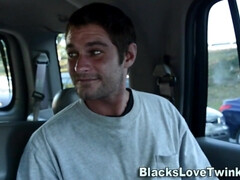 White newbie tugs ejaculant after riding - Amateurs