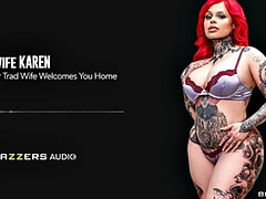 Grote mammen, Pijpbeurt, Stel, Sperma shot, Keuken, Doordringend, Tatoeage, Vrouw
