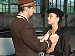 アナル, お尻, 巨乳な, イマラチオ, チン, ダブル開発, イタリア人, ヴィンテージ