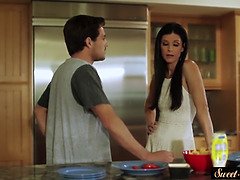 デカパイ, Hd, キッチン, 淫乱熟女, 義母