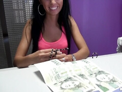 Morena, Checa, Europeo, Dinero, Al aire libre, Pov, Realidad, Flaco