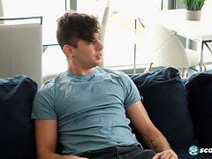 Phoenix Angel's son's friend takes a huge load on her face after a wild fuck session