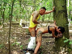 Большой член, Минет, Застукали, Колледж, Семяизвержение, На природе, Жесткий секс, Втроем