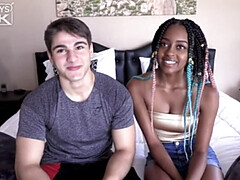 素人, 黒人, カップル, ハードコア, 現実, ティーン