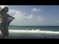足, 指いじり, キス, レズビアン, 天然, アウトドア, 赤毛, フェラする