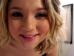 Blond, Pijpbeurt, Hardcore, Hd, Pornster, Gezichtspunt, Tiener, Tieten likken